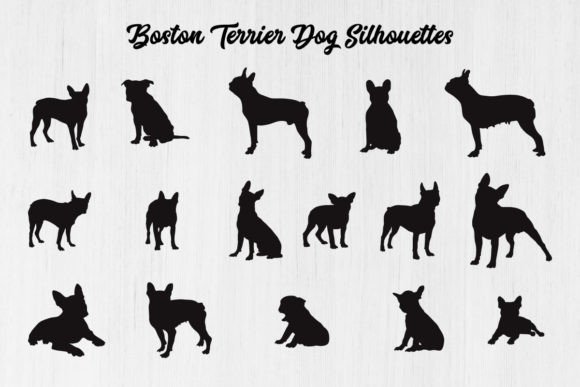Boston Terrier Dog Silhouettes: Designer's Review