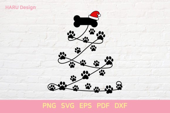 Christmas Dog Paw Tree: A Designer's Take on This Holiday Embroidery Design