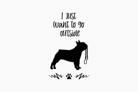 Dog French Bulldog Ask to Go Outside