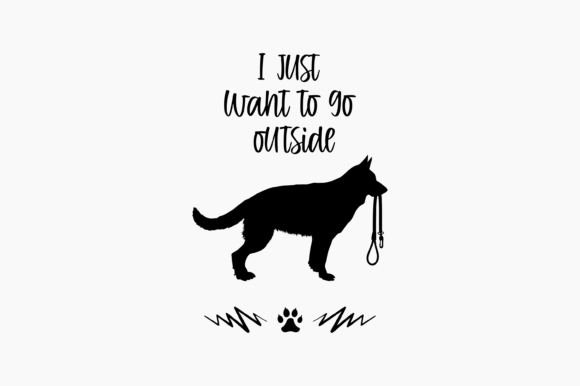 Dog German Shepherd Ask to Go Outside: Designer Review
